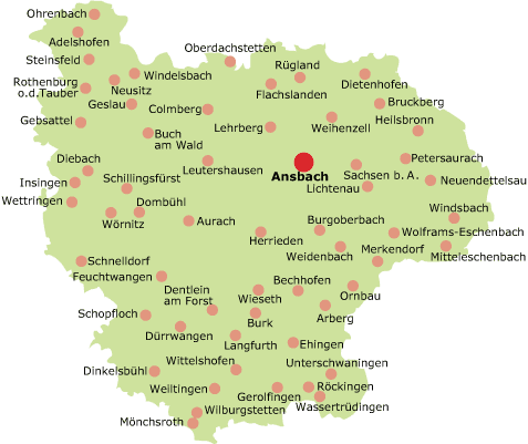 Landkreis Ansbach Karte | creactie